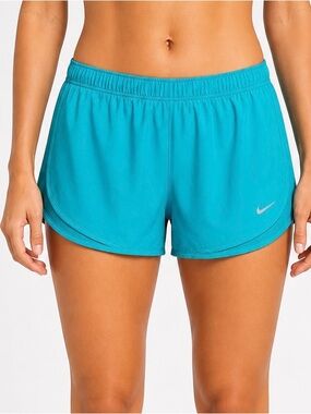 Nike women’s Tempo Running Shorts‎ size XL Teal Dri-FIT 3” Mid Rise HM6096-347